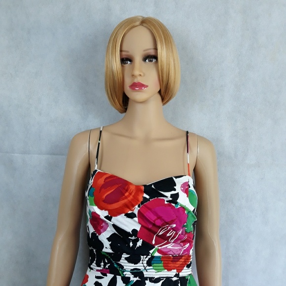 B. Smart Floral Dress Size 4 Multicolored - Picture 2 of 3